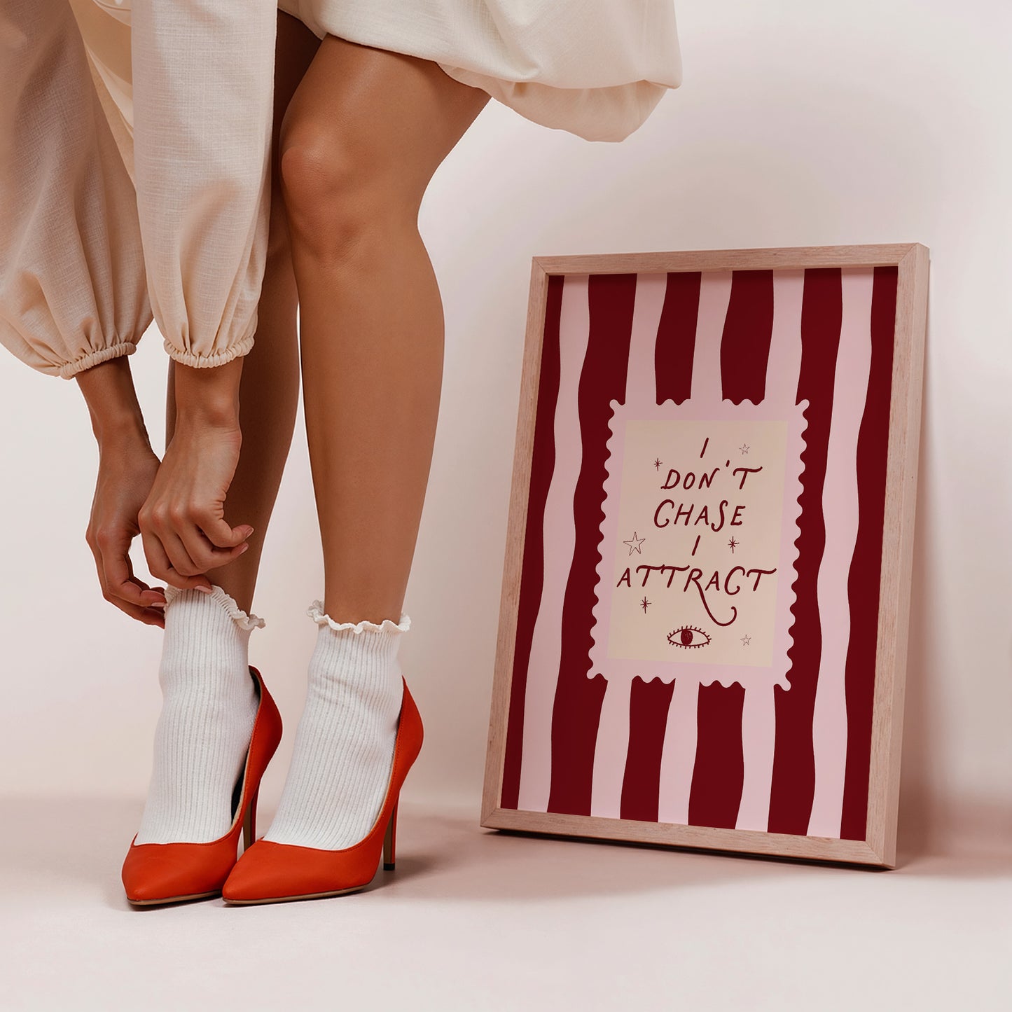 I Don't Chase I Attract Manifestation Art Print - Digital Print