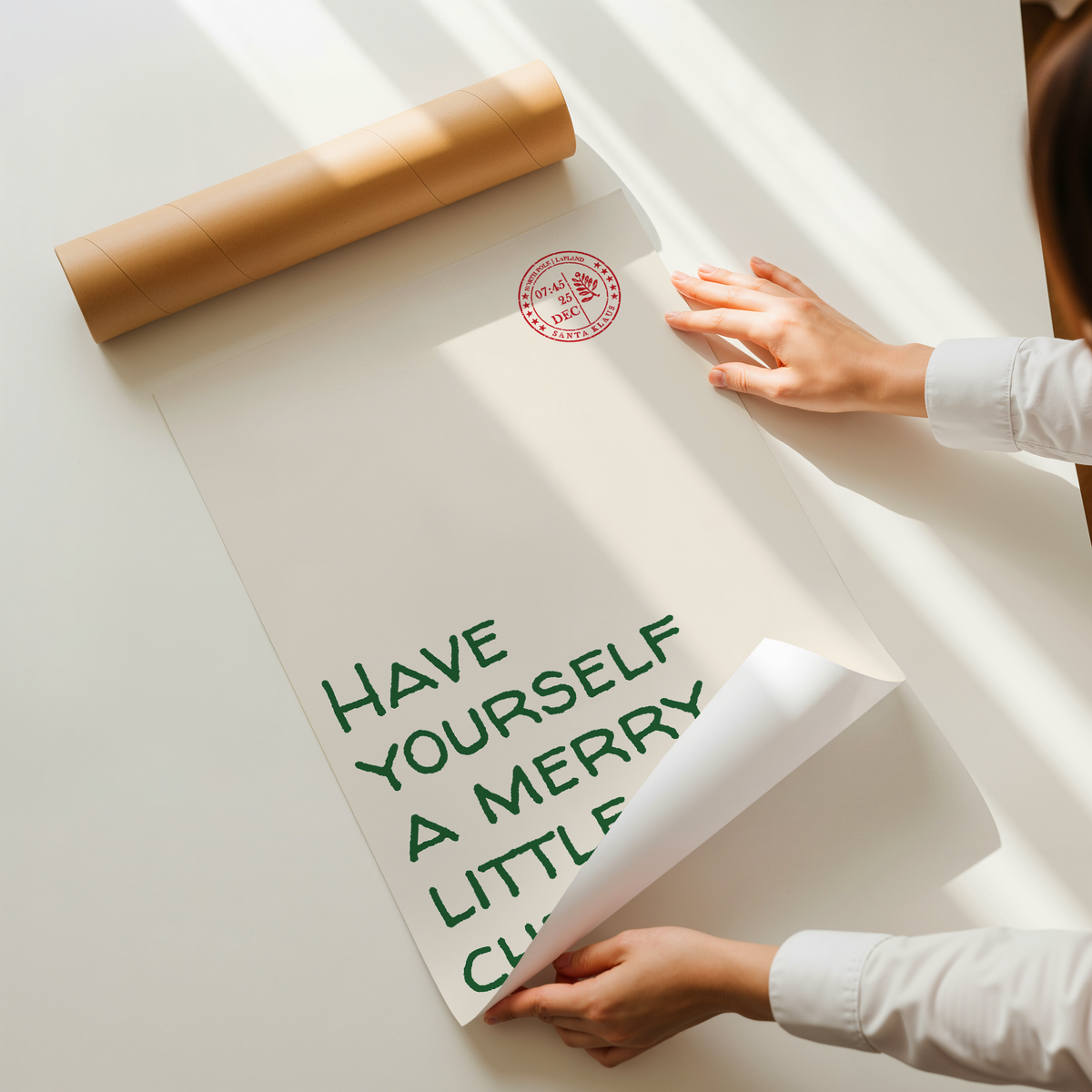 Have Yourself a Merry Little Christmas | Santa Stamp Print
