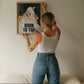 Born To Yap Retro Woman Poster - Digital Print