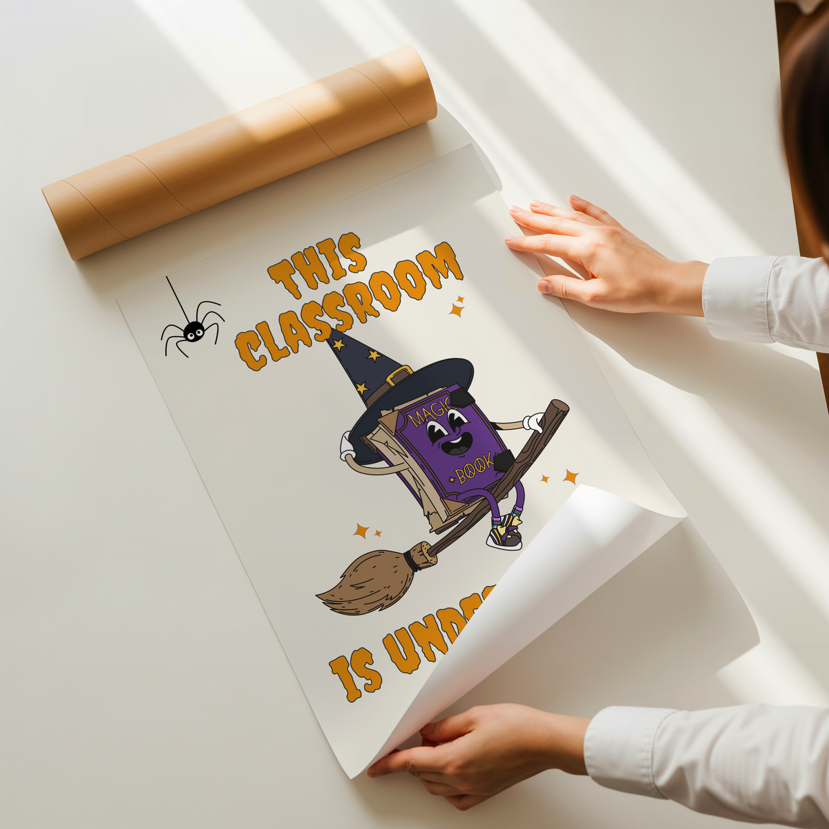 This Classroom Is Under A Spell | Halloween Classroom Print