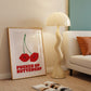 Pucker Up Buttercup Cherry Kiss Art - Digital Print
