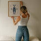 Celestial Sisters Blue Print - Digital Print
