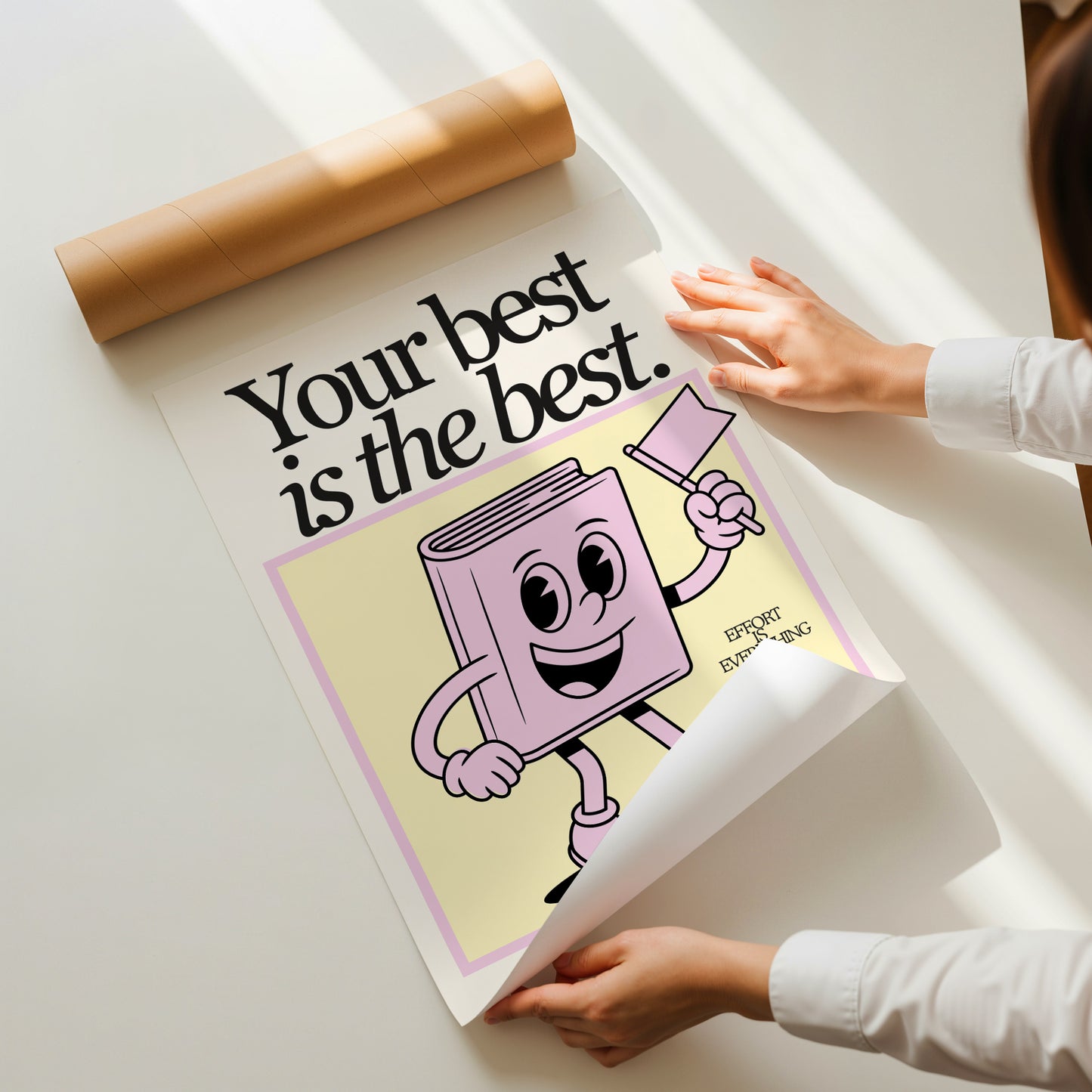 Your Best is the Best — Retro Motivational Classroom Print