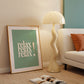 Relax Quote Green Positivity Art - Digital Print