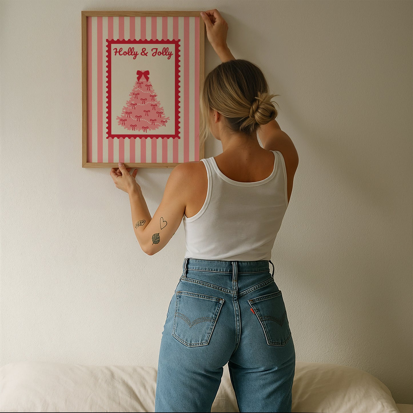 Holly & Jolly Christmas Print - Digital Print