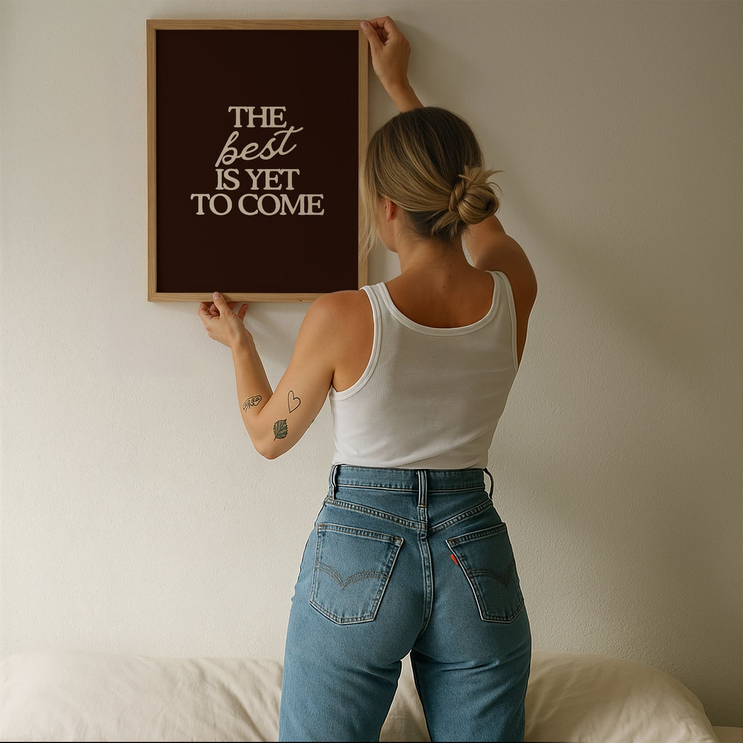 The Best Is Yet To Come Brown Print - Digital Print
