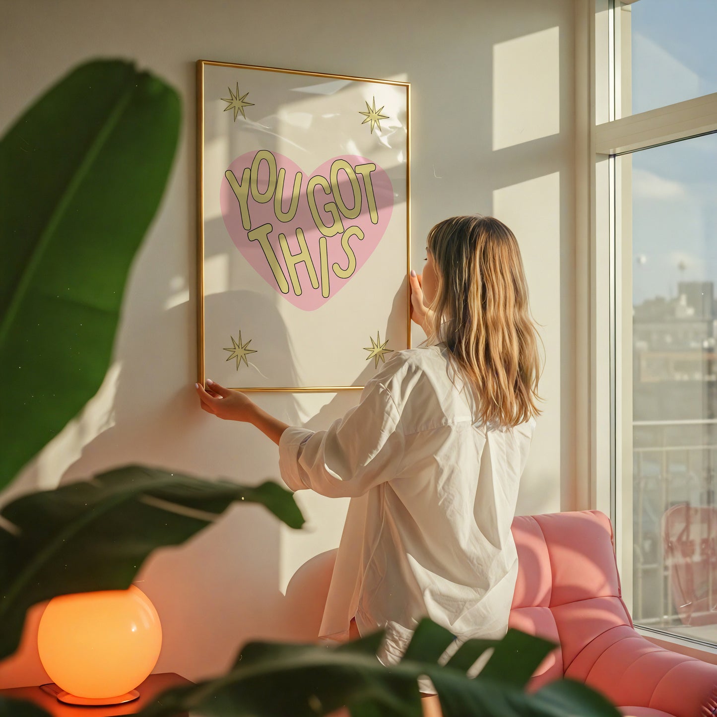 You Got This Striped Heart Print - Digital Print