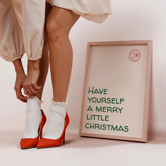 Have Yourself a Merry Little Christmas | Santa Stamp Print