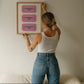 The Homebody Club Retro Ticket Sign - Digital Print