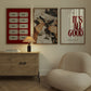 Red Cocktail Gallery Set of 3