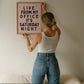 Live From My Office It's Saturday Funny Art - Digital Print