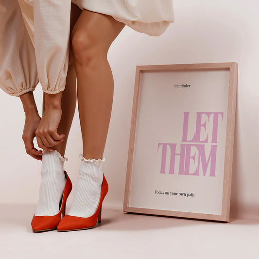 Pink Let Them Quote Art - Empowerment Print - Digital Print