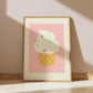 Cute Ice Cream Art Print - Digital Print
