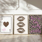 Leopard Lips Art Set of 3 Gallery Prints - Digital Print