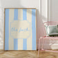 The Fuck Pastel Funny Striped Art - Digital Print