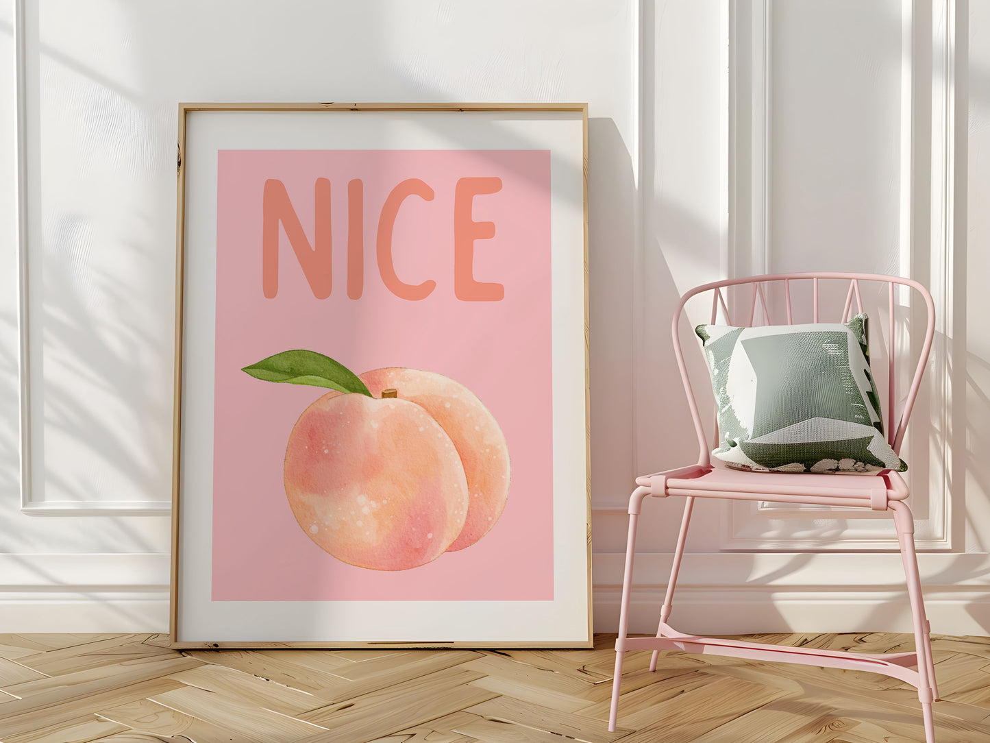 Nice Butt Peach Wall Art - Digital Print