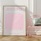 Pink Retro Blank Guest Check - Digital Print