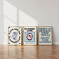 Classroom Rules Retro Character Art Set of 3 - Digital Print