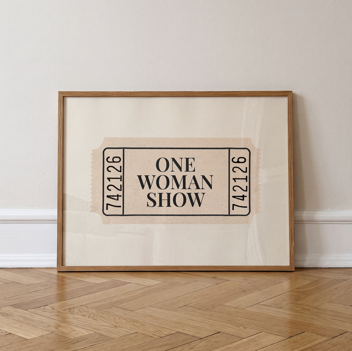 One Woman Show | Vintage Ticket Print