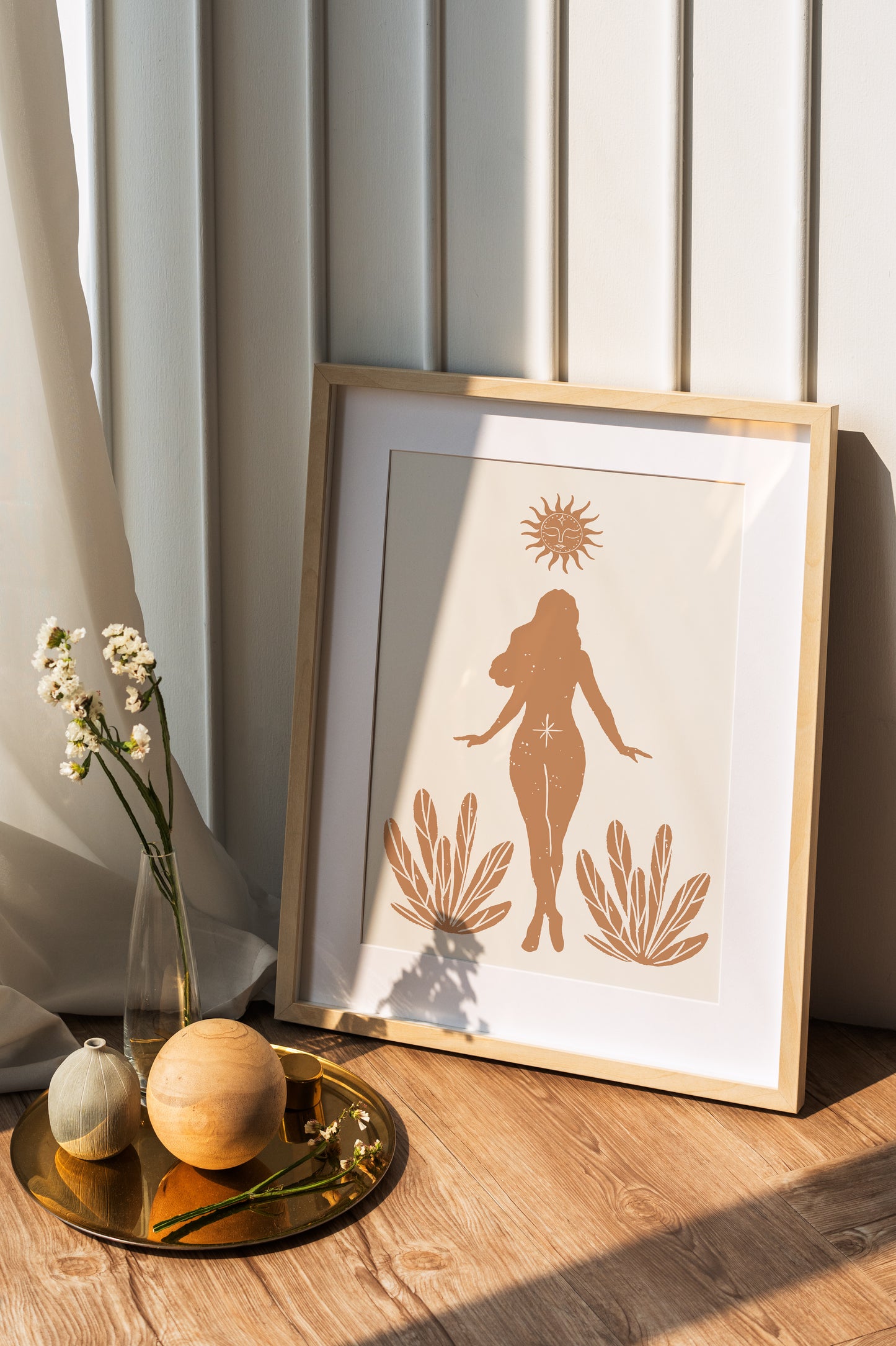 Terra Cotta Boho Goddess Print