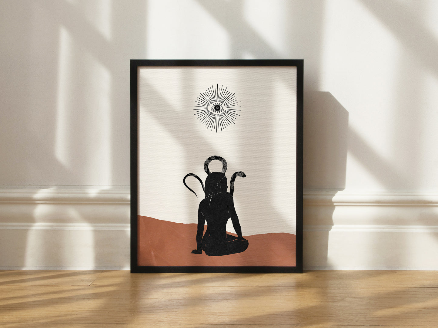 Celestial Sun Goddess Art Poster Print