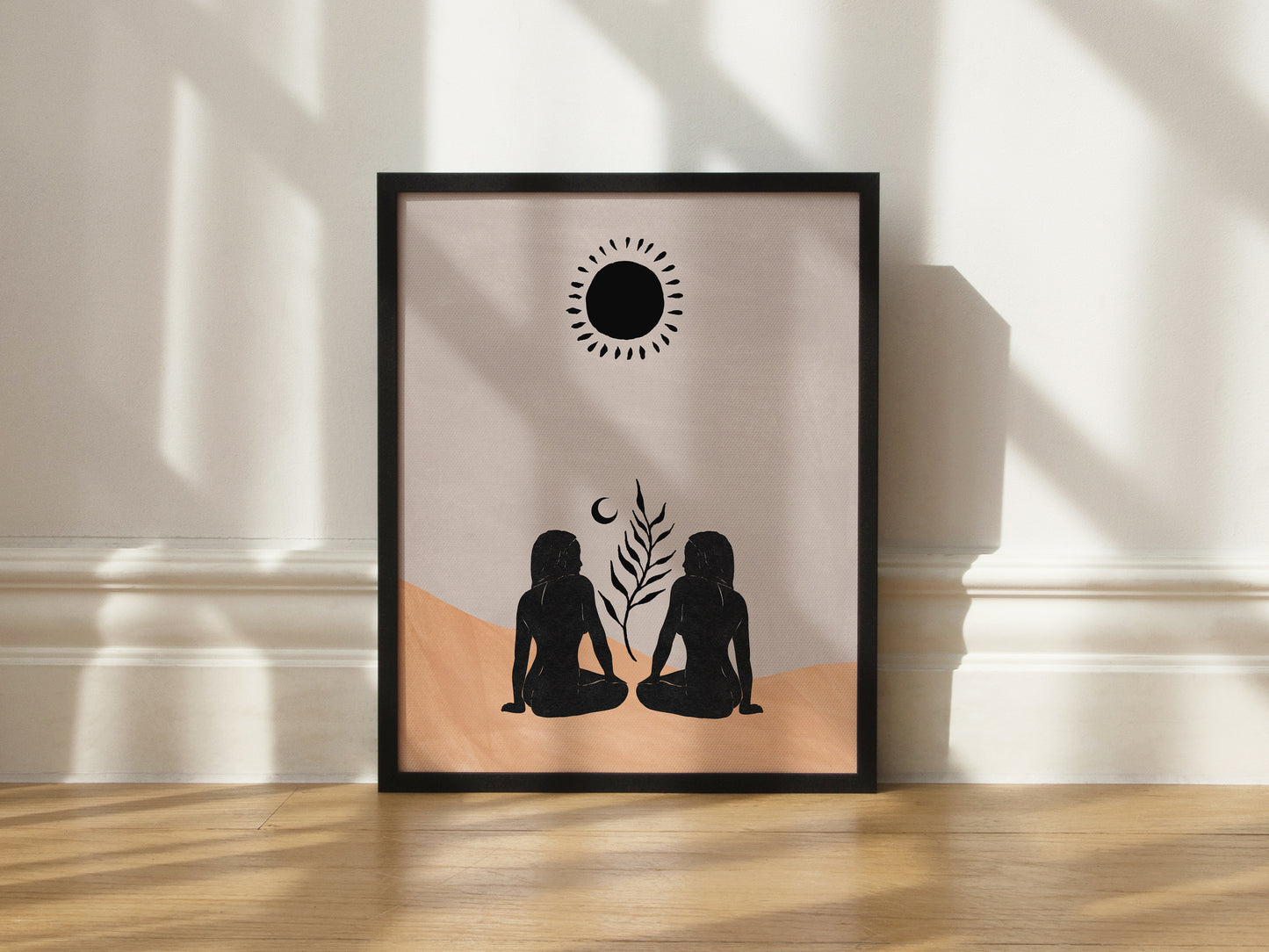 Celestial Sun Goddesses Art Poster Print