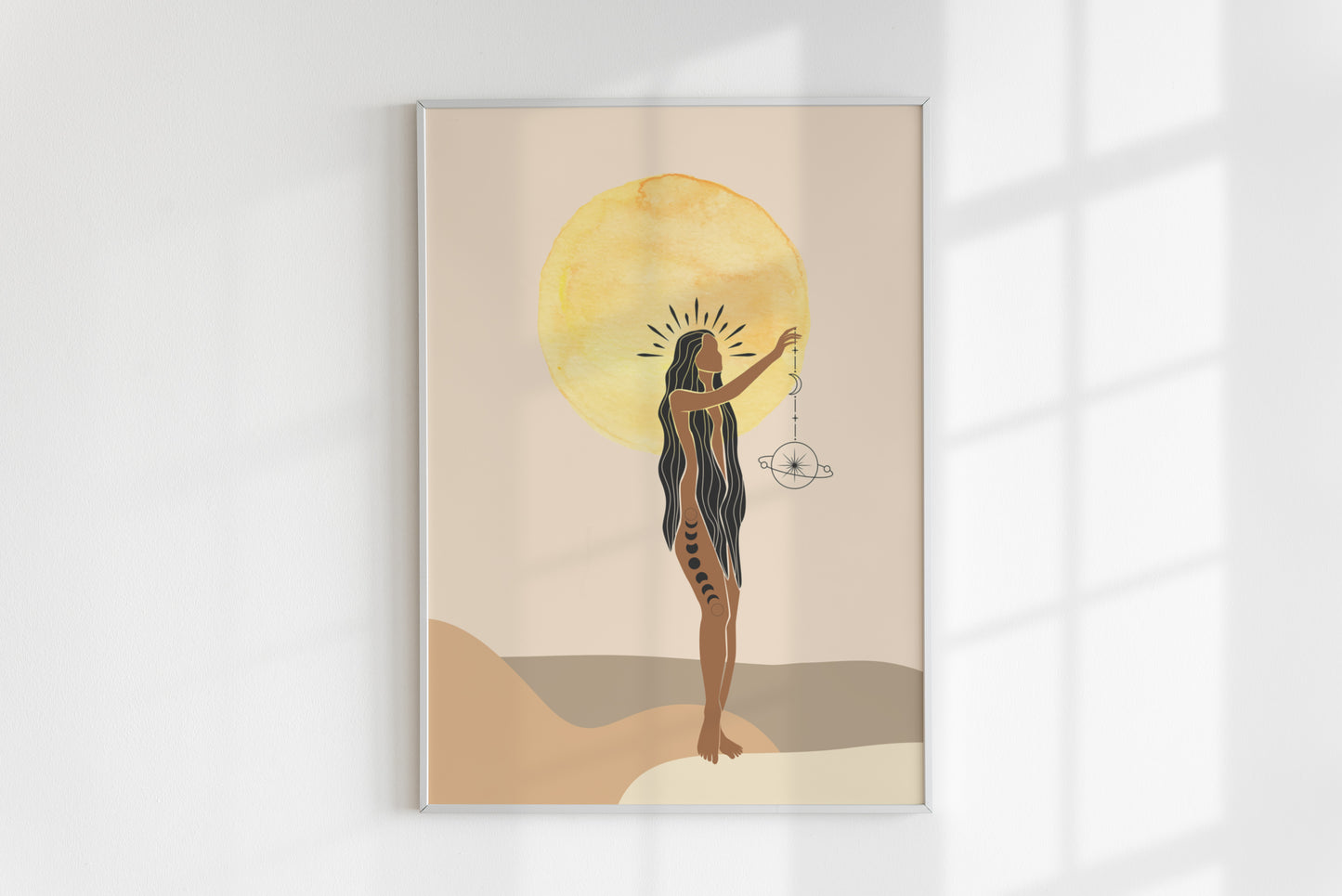 Sun Goddess Illustration Art Print